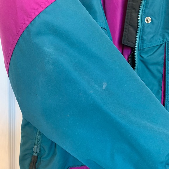 Vintage Columbia Ski Jacket Teal and Purple Size Large - Picture 10 of 15